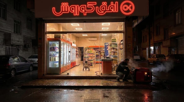 بهترین موتور برق برای سوپرمارکت در سال 1405: راهنمای کامل خرید و محاسبه توان