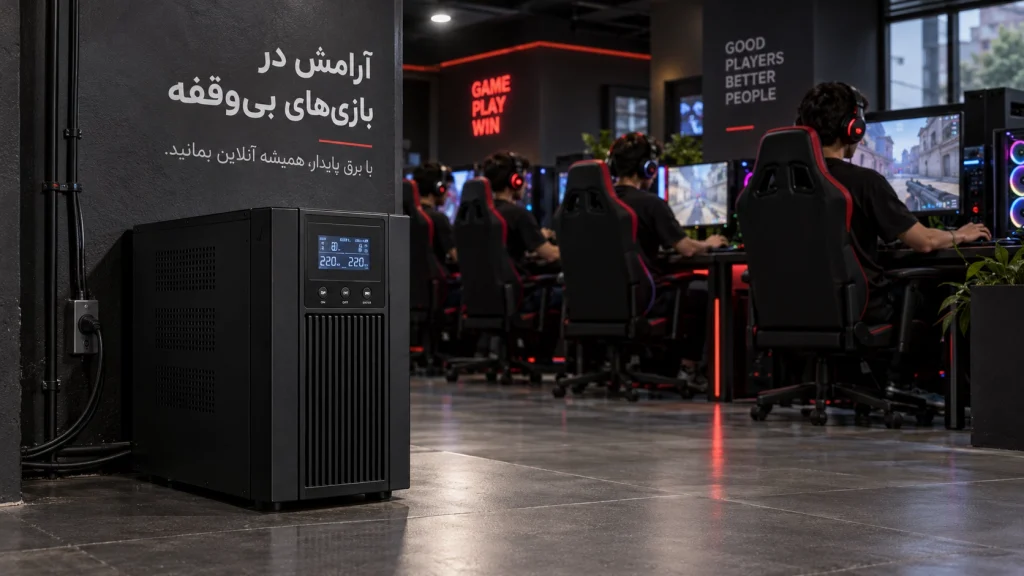 موتوربرق برای گیمنت؛ راهنمای انتخاب توان، محاسبه مصرف و مقایسه با UPS 4 03 marhale mohasebe tavan